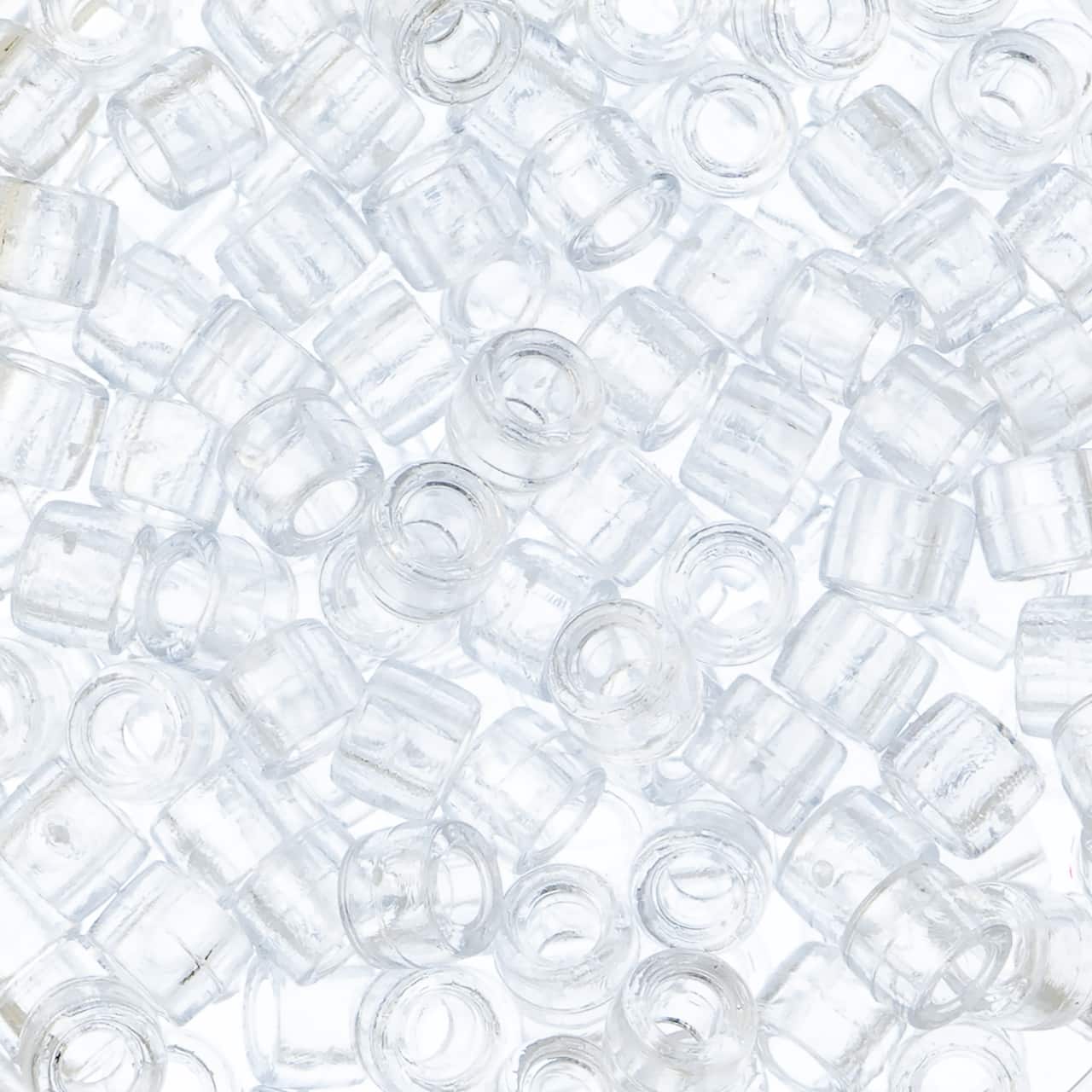 John Bead 6mm Transparent Mini Pony Beads, 1,000ct.